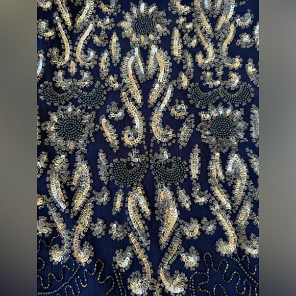 Vintage Night Vogue Sequinned Beaded Evening Dress - Picture 9 of 11